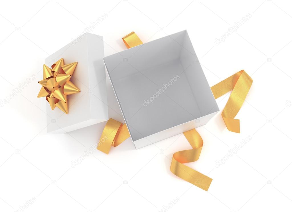 Unwrapped gift box