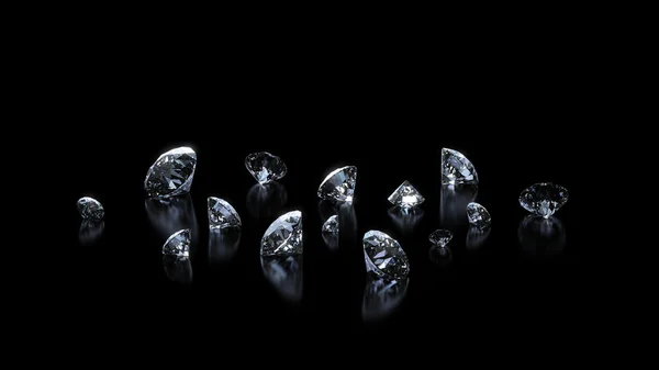 Diamantes brillantes de lujo —  Fotos de Stock