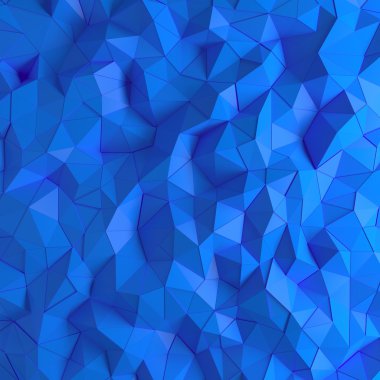 Mavi 3d geometrik çokgen Model arka plan