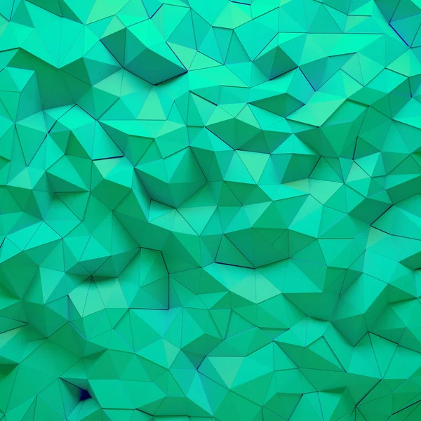 Yeşil 3d geometrik çokgen Model arka plan