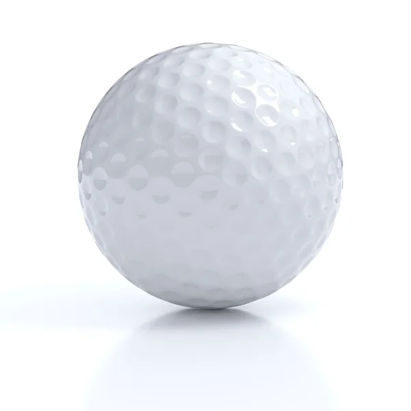 Geïsoleerde golfbal — Stockfoto