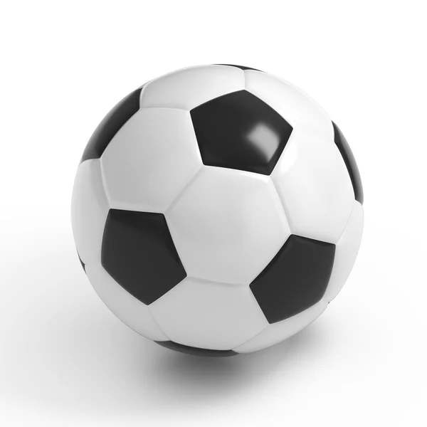 Futebol - bola de futebol isolada — Fotografia de Stock