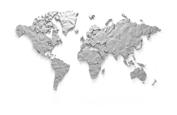 3D world map — Stock Photo, Image