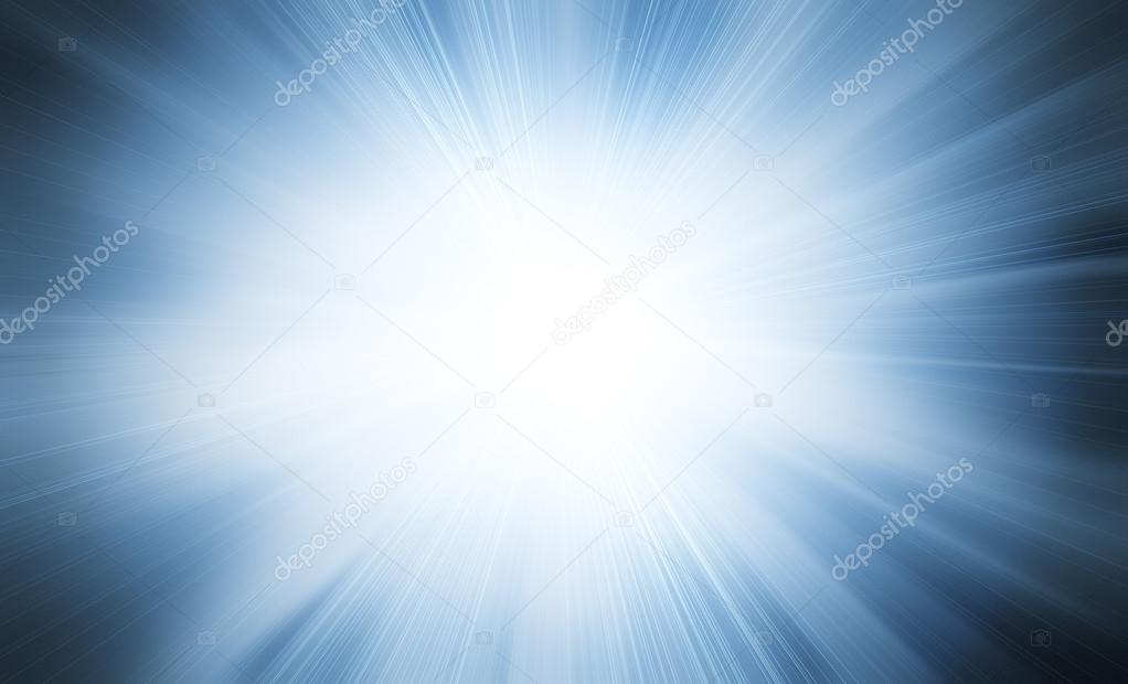 Abstract blue sunray light