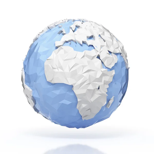 Planet Erde Globus - Origami-Stil — Stockfoto