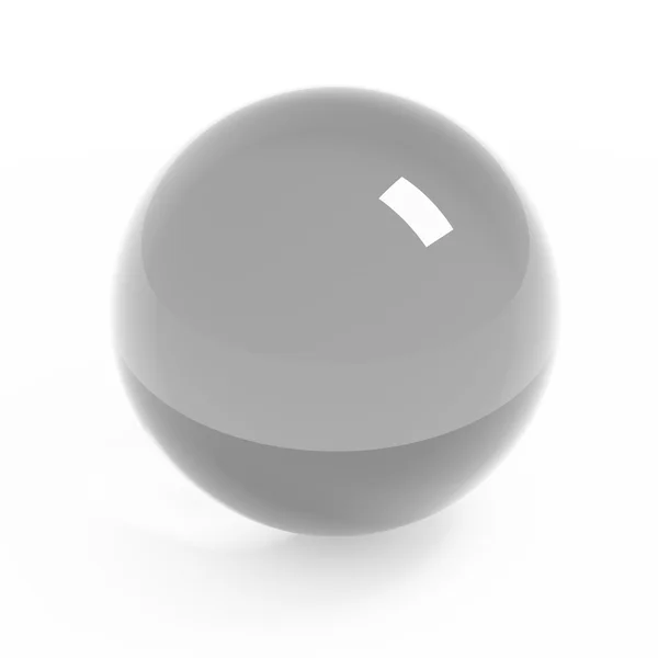 Скляна сфера ізольована на білому — стокове фото