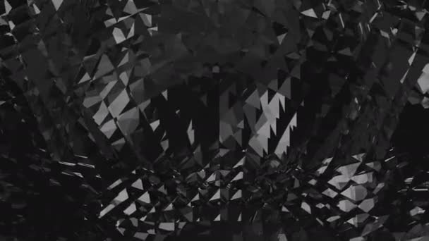 Boucle abstraite en diamant noir 4K — Video