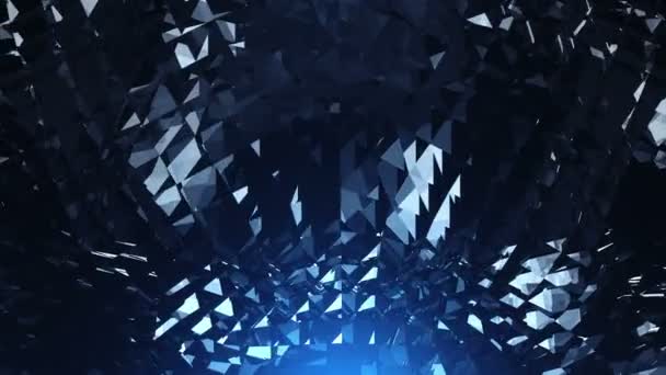 Boucle abstraite en diamant bleu 4K 