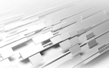 Beyaz geometrik mimari yapı arka plan