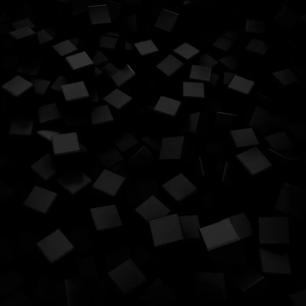 Streszczenie czarne kostki geometrycznej tło — Zdjęcie stockowe