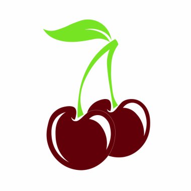 Dal üzerinde iki olgun kiraz
