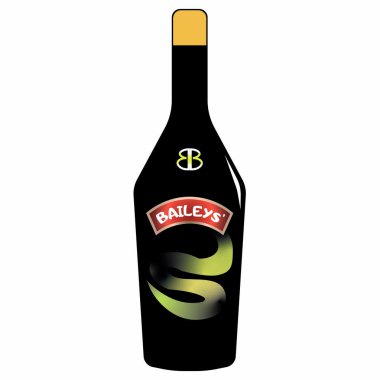 Baileys alkollü içki vektörü