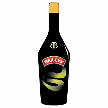 Baileys alcoholic liquor vector clipart