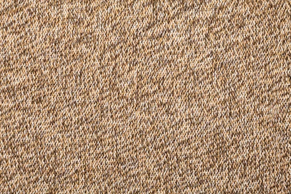 Brown knitted melange fabric cloth pattern — Stock Photo, Image