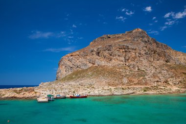 Venedik kalede Imeri Gramvousa ada Crete Yunanistan