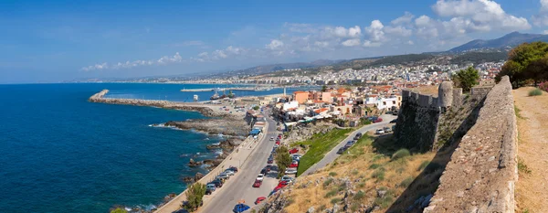Panorama van de stad Rethymno Kreta Griekenland — Stockfoto