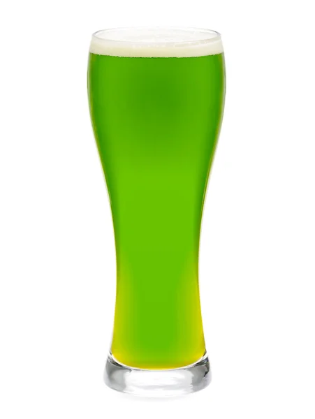 Vaso de cerveza verde — Foto de Stock