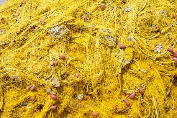 Żółta sieć rybacka — Zdjęcie stockowe