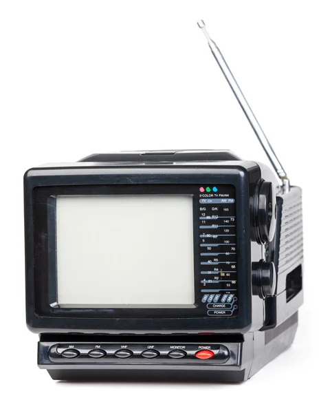 Old handheld radio and television set — Stock Photo, Image