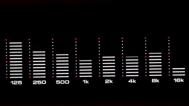 Audio spectrum analyzer — Stock Video