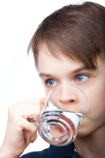 Kid drinking water — Stock Photo, Image