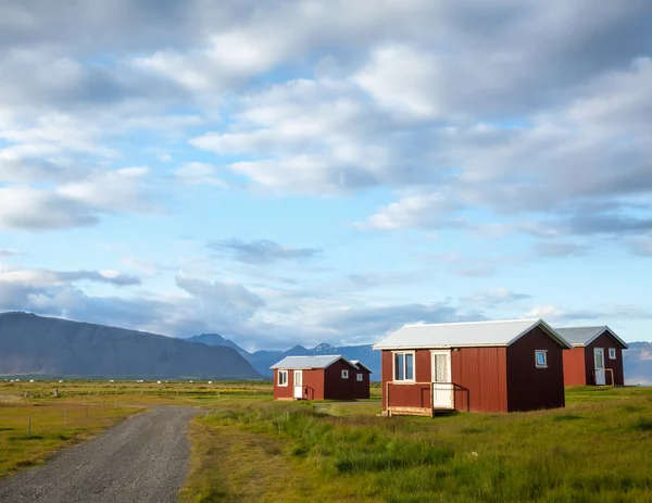 Camping hutten in IJsland — Stockfoto