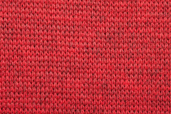 Motif textile mélangé tricoté rouge — Photo