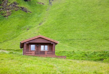 İzlanda'daki tipik tatil evi