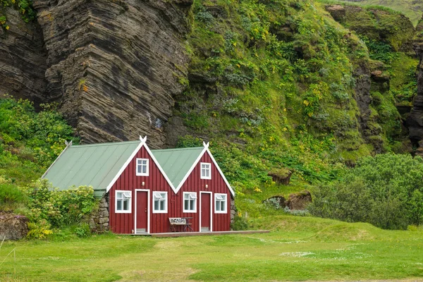 Holiday house in Iceland Royalty Free Stock Images