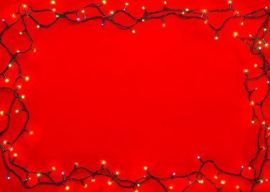 Noel ışıkları çerçeve