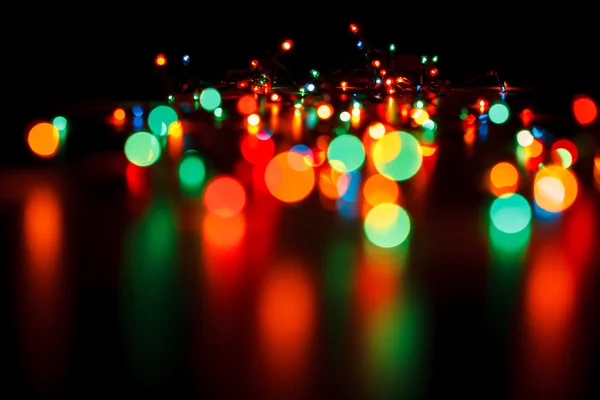 Luzes de Natal desfocadas — Fotografia de Stock