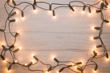 Noel ışıkları çerçeve