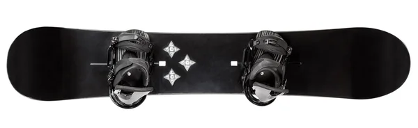 İzole bağlarla snowboard — Stok fotoğraf