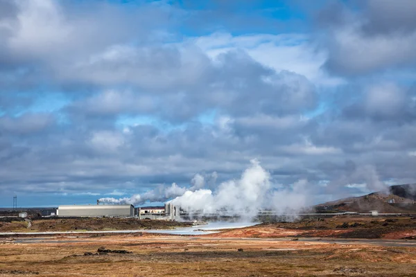 Geothermal Power Station in Reykjanes Iceland — Stock Photo, Image