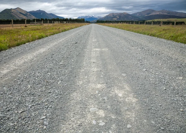 Landweg in Nieuw-Zeeland — Stockfoto