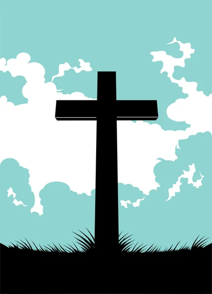 Christlicher Kreuz-Hintergrund — Stockvektor