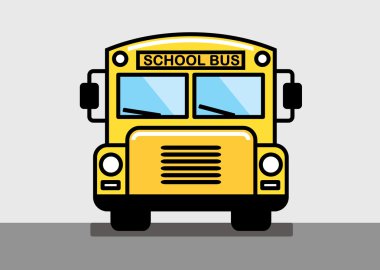okul otobüsü illüstrasyon