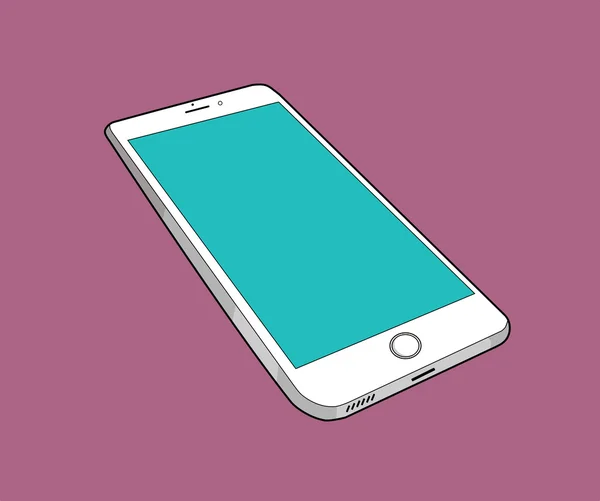 Vereinzelte Smartphone-Illustration — Stockvektor
