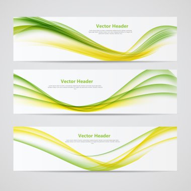 Soyut renkli dalga üstbilgi arka planı. Vektör çizim