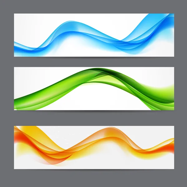 Абстрактный цветной фон Wave Header. Векторная миграция — стоковый вектор