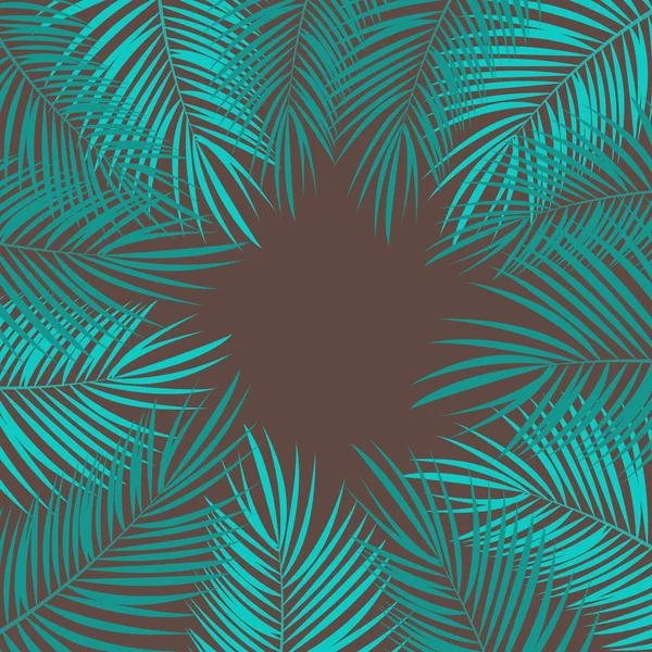 Palm blad vectorillustratie achtergrond — Stockvector