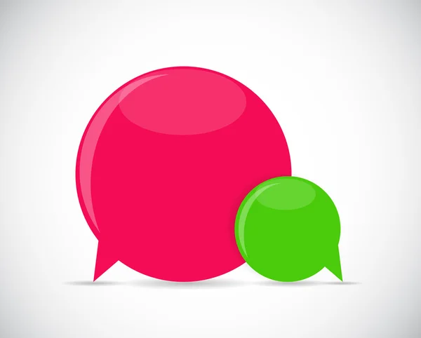 Speech Bubbles Vector Illustration — Stock Vector