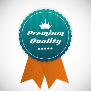 Premium kalite etiket vektör çizimi