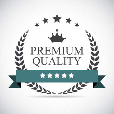 Premium kalite etiket vektör çizimi
