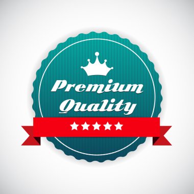 Premium kalite etiket vektör çizimi