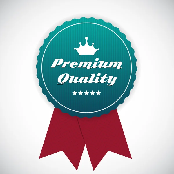 Calidad premium etiqueta vector ilustración — Vector de stock