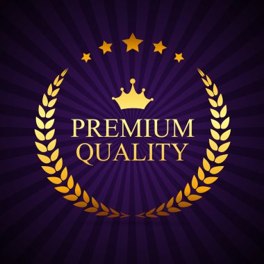 Premium kalite etiket vektör çizimi