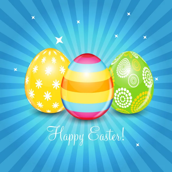 Beautiful Easter Egg Background Vector Illustration — Stock Vector