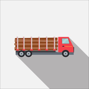 Ftat kamyon vektör çizim