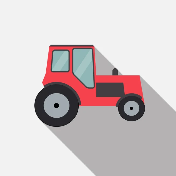 Ftat traktor vektor illustration — Stockvektor